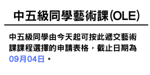 中五級藝術課